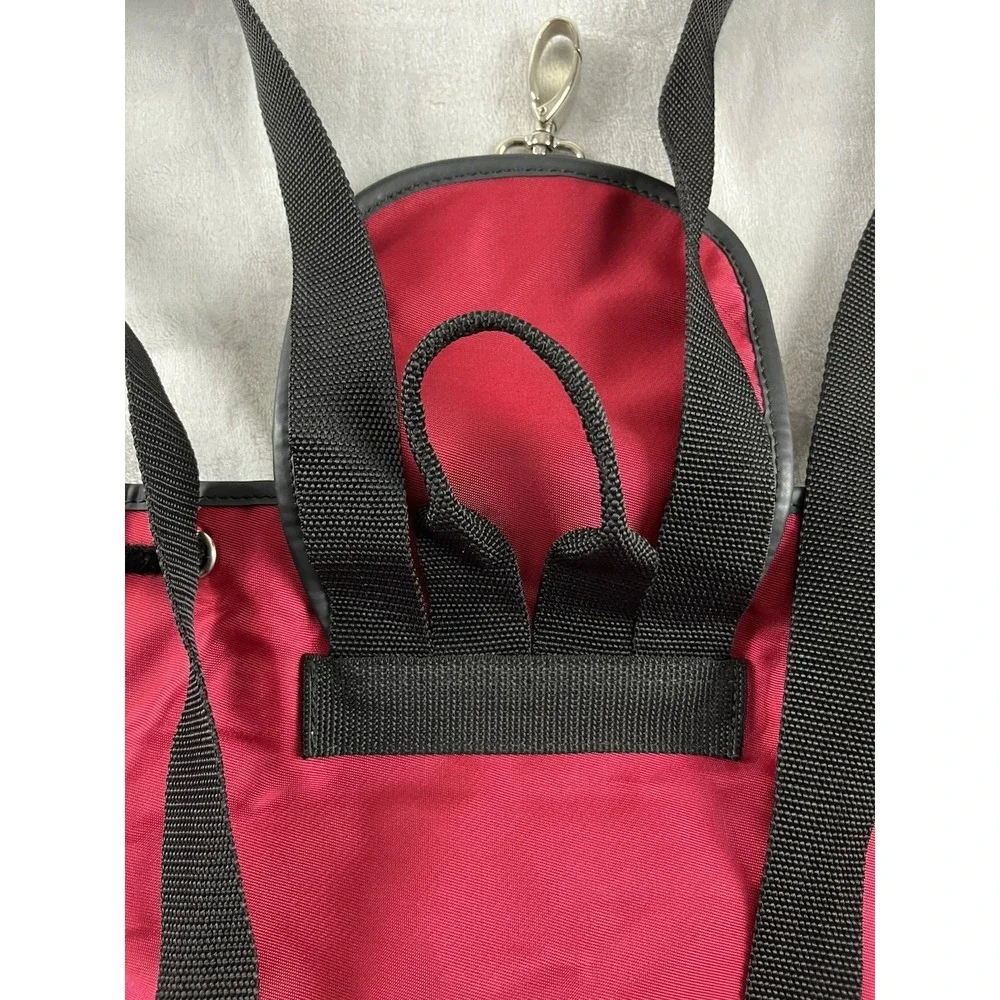 Vintage Polo Sport Ralph Lauren Backpack Red Black Rucksack Drawstring